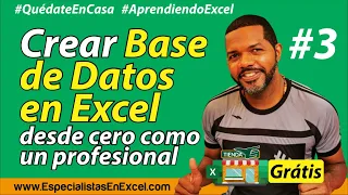 #3 - Crear Base de datos en Excel desde cero como un Profesional, macros en Excel VBA