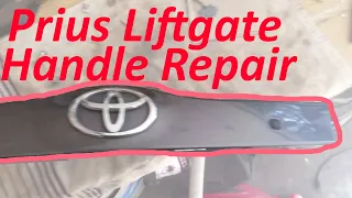 2nd gen Prius Liftgate Handle Repair Trick