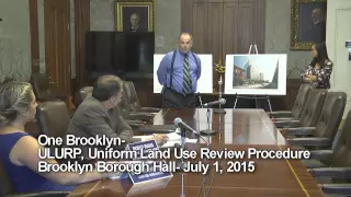 One Brooklyn- Uniform Land Use Review Process Hearing (ULURP), July 1, 2015