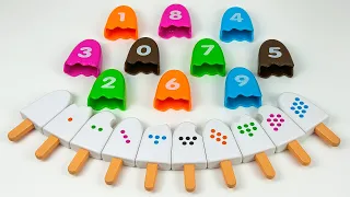 Best Learn Numbers, Colors and Shapes with Ice Cream Toys | Preschool Toddler Learning Toy Video