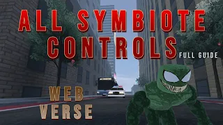 InVision's: Web-Verse || How to turn into symbiote || ALL SYMBIOTE CONTROLS