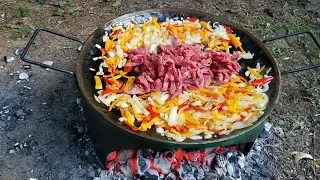 Make Camping Grill from 55 gal Drum & Best Philly Cheese Steak Sand Which EVER.