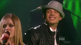 Avril Lavigne and Chris Rene - Complicated (live @ The X Factor 2011)