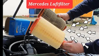 💨 Mercedes w203 w204 M271 Luftfilter Wechseln Tauschen Kompressor C Klasse