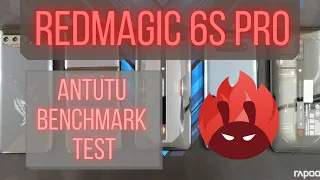 Red Magic 6S PRO vs Black Shark 4 Pro vs Red Magic 6 Pro vs ASUS ROG 5 ANTUTU BENCHMARK TEST V9