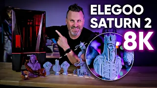 Elegoo Saturn 2 8K Resin 3D Printer - CRAZY DETAILS!