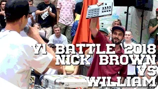 Nick Brown vs. William ( V1BATTLE 2018 BEATMAKER BATTLE)