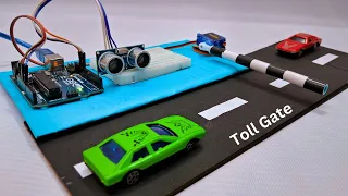 How to make automatic car parking toll gate system | Toll gate using arduino | Arduino project