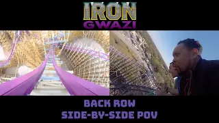 Iron Gwazi Back Row Side-By-Side Reverse POV