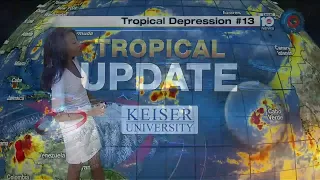 Tropical Depression 13 forms in eastern Atlantic