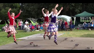 Bagpipes Music And Highland Dancing On Visit To Highland Games Blairgowrie Perthshire Scotland