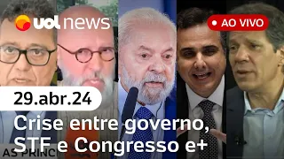 UOL News 1ª Edição com Fabíola Cidral, Josias, Tales e Madeleine | PROGRAMA COMPLETO | 29/04/24