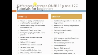 Differences between OBIEE 11g and 12c