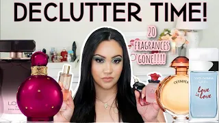 HUGE PERFUME DECLUTTER 2022 I GOT RID OF 20 PERFUMES! SPRING CLEANING PERFUME COLLECTION