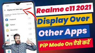 How To Turn On/Off Display Over Other Apps In Realme C11 2021 | Display Over Other App Realme c11