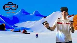 Learn How To Ski in VR ( DESCENT ALPS Gameplay Oculus Quest )