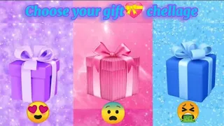 Choose your gift💝| Purple, pink , Blue 🎁🤮😍😨