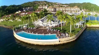 SAMANA by Drone - the infinity pool at Puerto Bahia Samana Dominican Republic