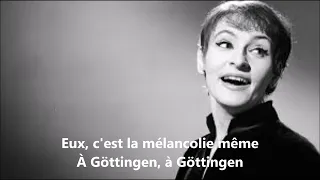 Barbara - Göttingen (paroles) - 1966