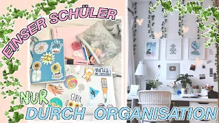 ORGANISATION FÜR DIE SCHULE 📘📂🦋 schöne Notizen, Ordner etc...