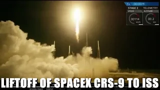 NASA - Launch of the SpaceX CRS-9 to International Space Station (ISS)