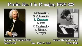 Bach: Partita No. 4, Gould (1962) バッハ パルティータ第4番 グールド