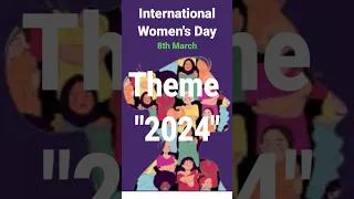 International women's Day Theme 2024 #womensday #international_days #internationalwomensday #shorts