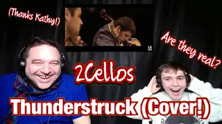 Thunderstruck! 2Cellos (AC/DC Cover) Father and Son Reaction!