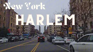 Harlem Driving Tour , New York 4K Driving