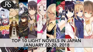 Top 10 Light Novels in Japan for the Week of January 22-28, 2018