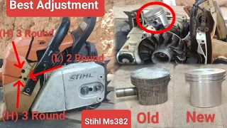 How To Stihl Chainsaw Piston Replacement & Carburettor Adjustment At Home