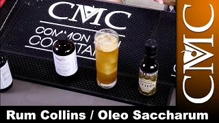 Rum Collins, with Cocktail & Sons Oleo Saccharum