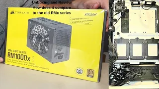 Corsair Shift Series RM1000x unboxing and compared to old RMx series