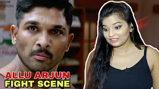 Allu Arjun Fight Scene REACTION | Surya The Soldier Action Scene | Reaction | SWEET CHILLIZ |