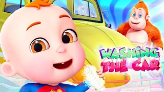 Car Wash Song | Demu Gola Nursery Rhymes & Kids Songs | Cartoon Animation