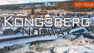 Kongsberg Norway - City Tour & Drone, 4k