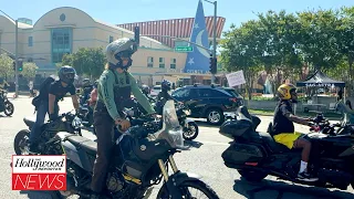 SAG-AFTRA Stunt Performers & Coordinators Take to the Streets in Support of Strike | THR News