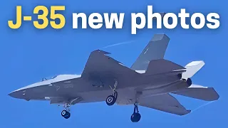 J-35 fighter new photos - China's stealth jet advances in test flights. Soon to be deployed.