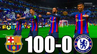 FIFA 23 | RONALDO, MESSI, MBAPPE, NEYMAR, ALL STARS | FC BARCELONA 100 - 0 CHELSEA | UCL FINAL