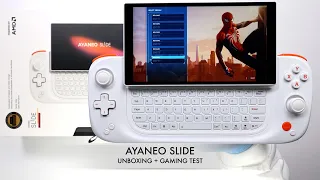 AYANEO SLIDE FINAL VERSION (Unboxing + Gameplay)