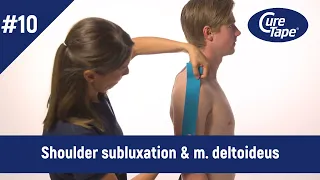 How to Tape Shoulder Stability (Shoulder Subluxation) Using CureTape Kinesiology Tape