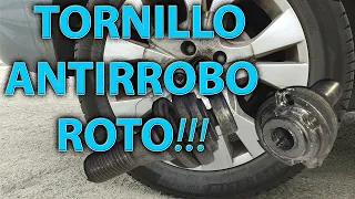 Quitar TORNILLO ANTIRROBO citroen peugeot