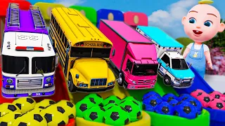 Bingo Song + More Baby songs | Monkey, Learn Color and Vehicles Name | Kids Songs & Nursery Rhymes