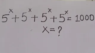 Maths Olympiad | Nice Exponent Math Simplification Find the value of X=?