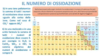 IL NUMERO DI OSSIDAZIONE