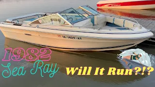 1982 SEA RAY REVIVAL! WILL IT RUNN!!!