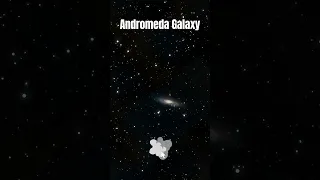 How Andromeda galaxy looks in night sky? #shorts