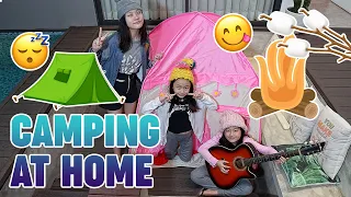 CAMPING AT HOME CHALLENGE w/ Gwen Kate Faye