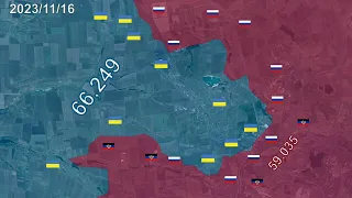 Battle of Avdiivka: Everyday [1.October - 17.February 2024] using Google Earth