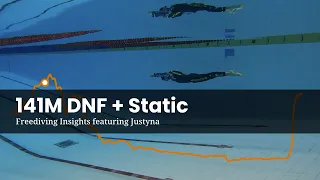 Freediving training session with Justyna - 141m Dynamic No Fins + Static exercises